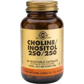 Solgar 膽鹼/肌醇素食膠囊 50粒