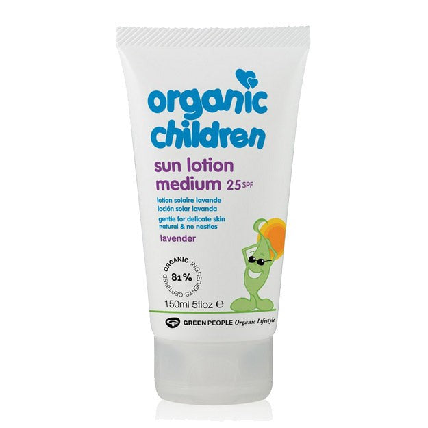 Green People 兒童防曬乳液 SPF25 薰衣草口味 150毫升