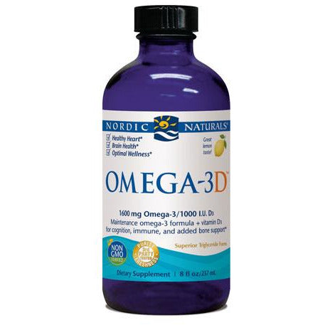 Nordic Naturals Omega-3D - 檸檬 - 8 液量盎司